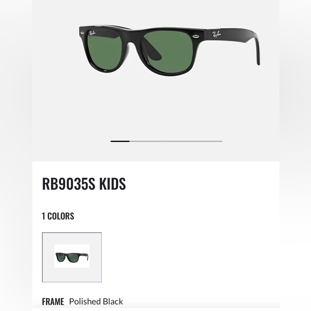 🕶️ Ray-Ban JR RJ9035-S Black Sunglasses. 🕶️